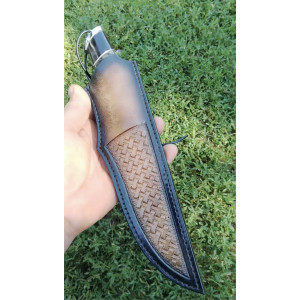 ТЕМНИЙ ЛОРД авторський ніж ручної роботи Alexknifemaker, сталь ДІ103-МП, 65 HRC. Photo 3